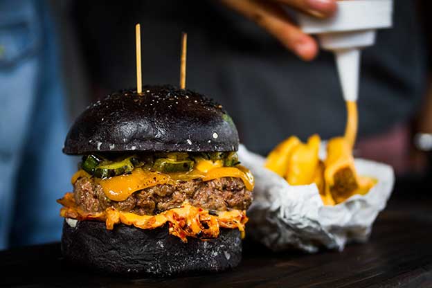 black burger