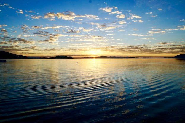 Sunrise over Lake Titicaca