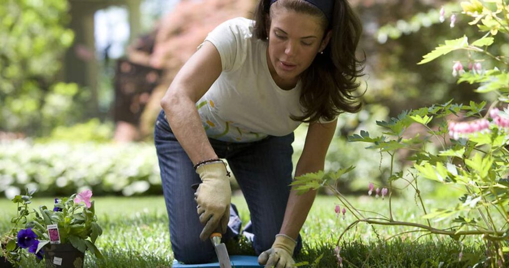 Woman gardening