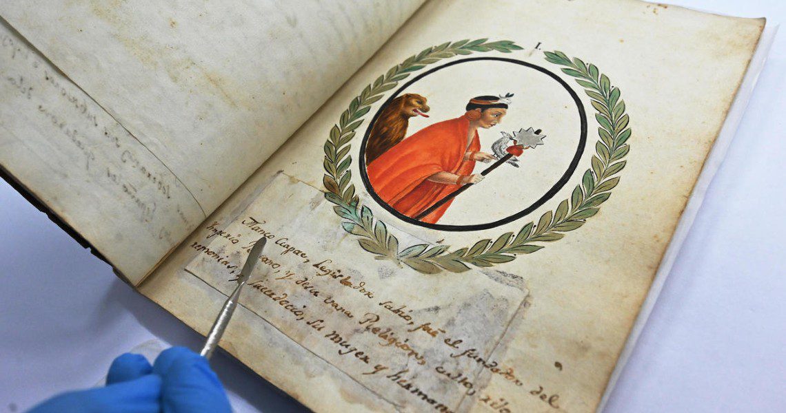 inca manuscript recovered inca manuscript recovered