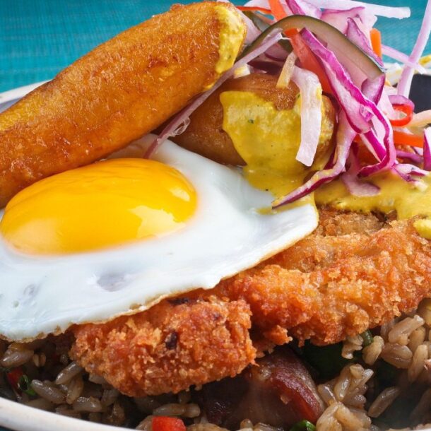 Arroz chaufa a lo pobre Peru