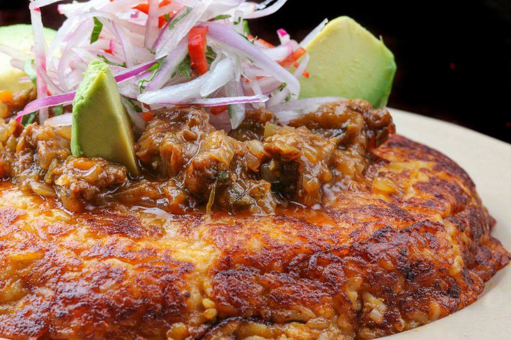Tacu tacu Peruvian dish Tacu tacu Peruvian dish