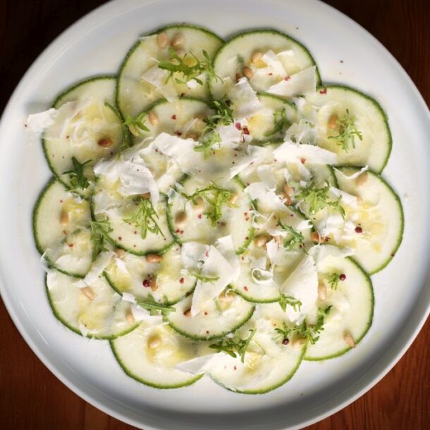 Carpaccio de Zucchini Limana Restaurant Peru