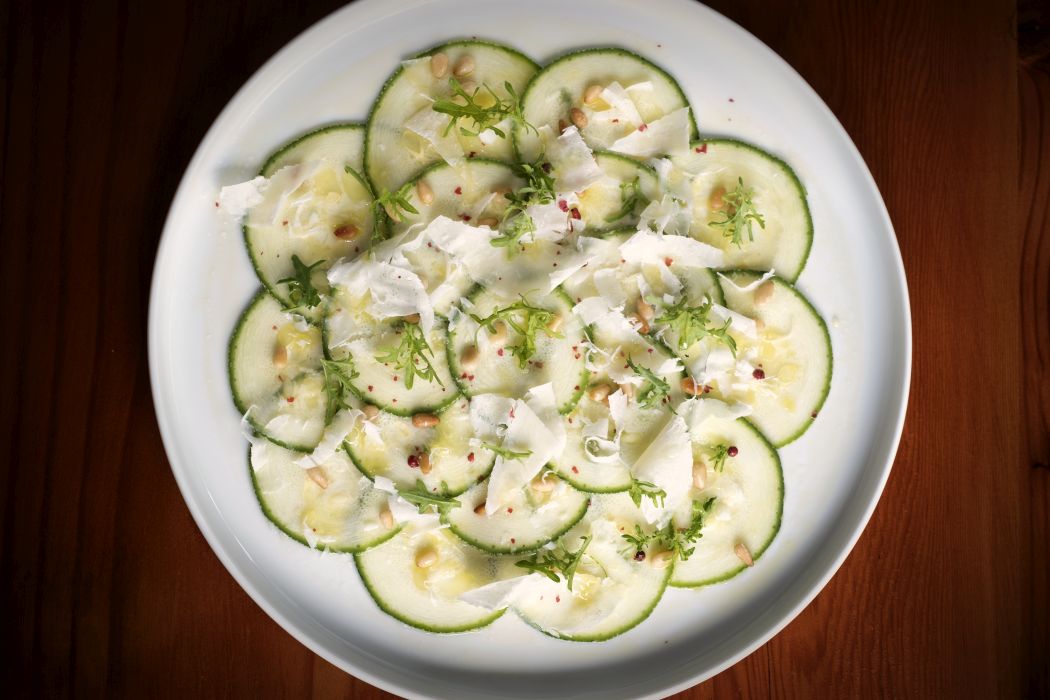 Carpaccio de Zucchini Limana Restaurant Peru Carpaccio de Zucchini Limana Restaurant Peru
