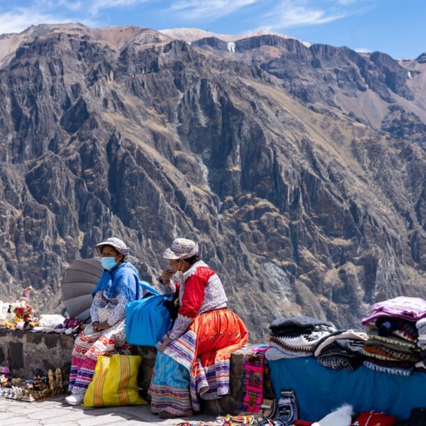 Native Vendors at Colca canyon