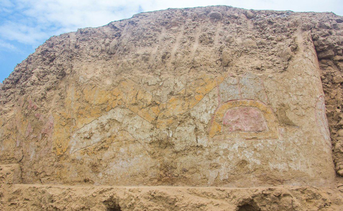 ancient wall painting in La Libertad Peru ancient wall painting in La Libertad Peru