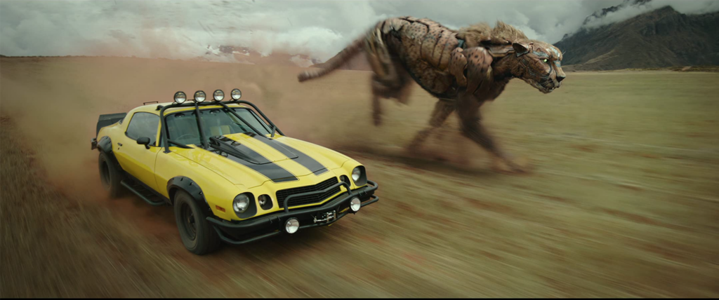 Tongayi Chirisa and Anthony Ramos in Transformers: Rise of the Beasts (2023), Photo by Courtesy of Paramount Pictures. - © 2023 Paramount Pictures. Hasbro, Transformers and all related characters are trademarks of Hasbro. ©2023 Hasbro