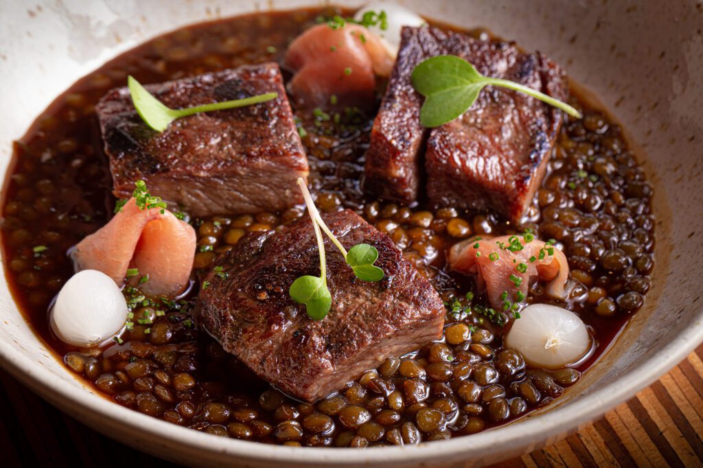 Cosme. Angus veal and lentils | Photo: Cosme