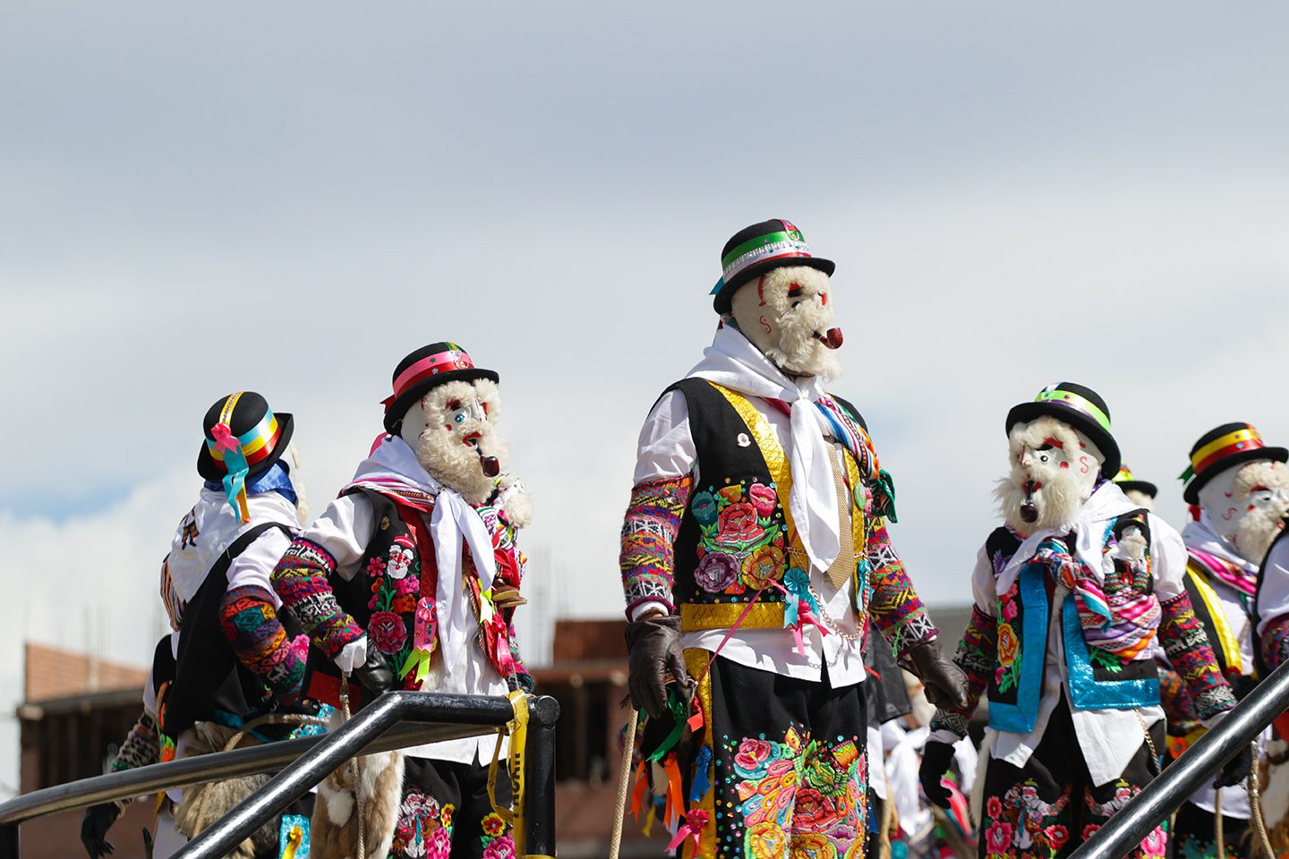 Folkloric dancers dancing the