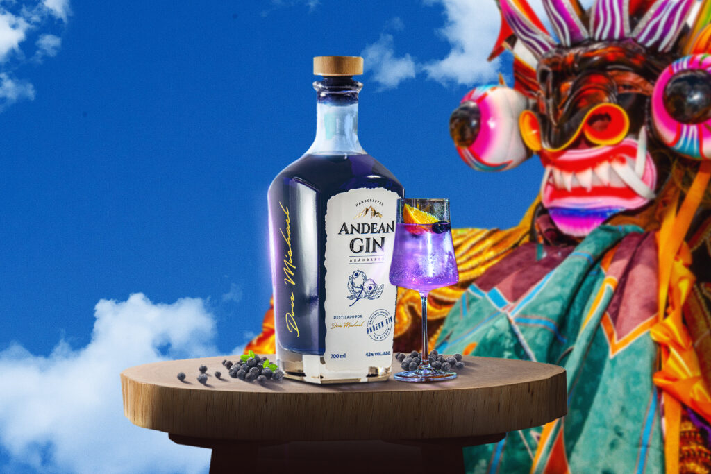 The Colors of Peru with the new Andean Gin Blueberries | Photo by Don Michael Distillery